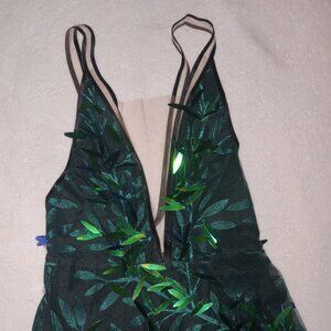 Beautiful green leaves dress